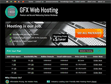 Tablet Screenshot of gfxwebhosting.com